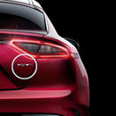 Juego de emblema OEM E Logo GT AWD Stinger + juego de tapacubos de rueda de 18" para Kia Stinger 17-18