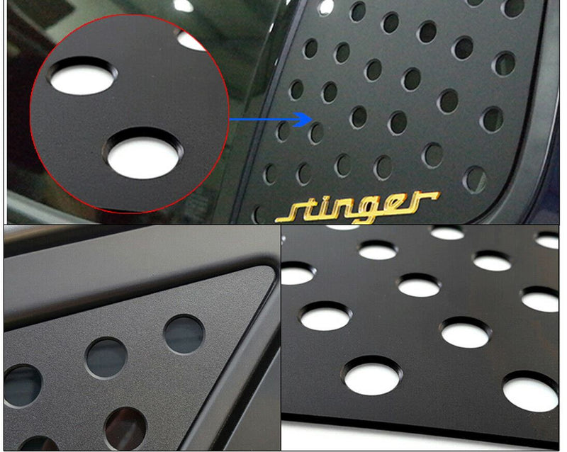 New C Pillar Glass Sports Plate Hole Lettering Molding for Kia Stinger 18-19