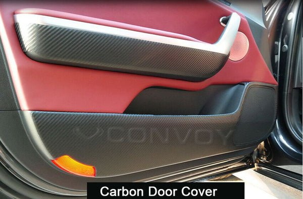 Nuevo juego de película protectora de la cubierta de la puerta de la etiqueta engomada de la etiqueta de carbono para Kia Stinger 18-19