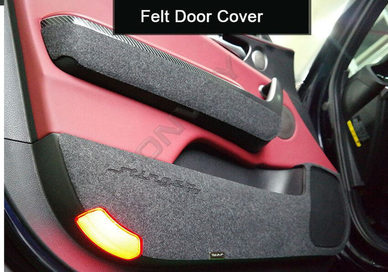New Felt Inside Door Shield Cover Scratch Protector Set for Kia Stinger 18-19