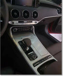 New OEM Center Consol & Cup holder Aluminum Cover for Kia Stinger 18-19