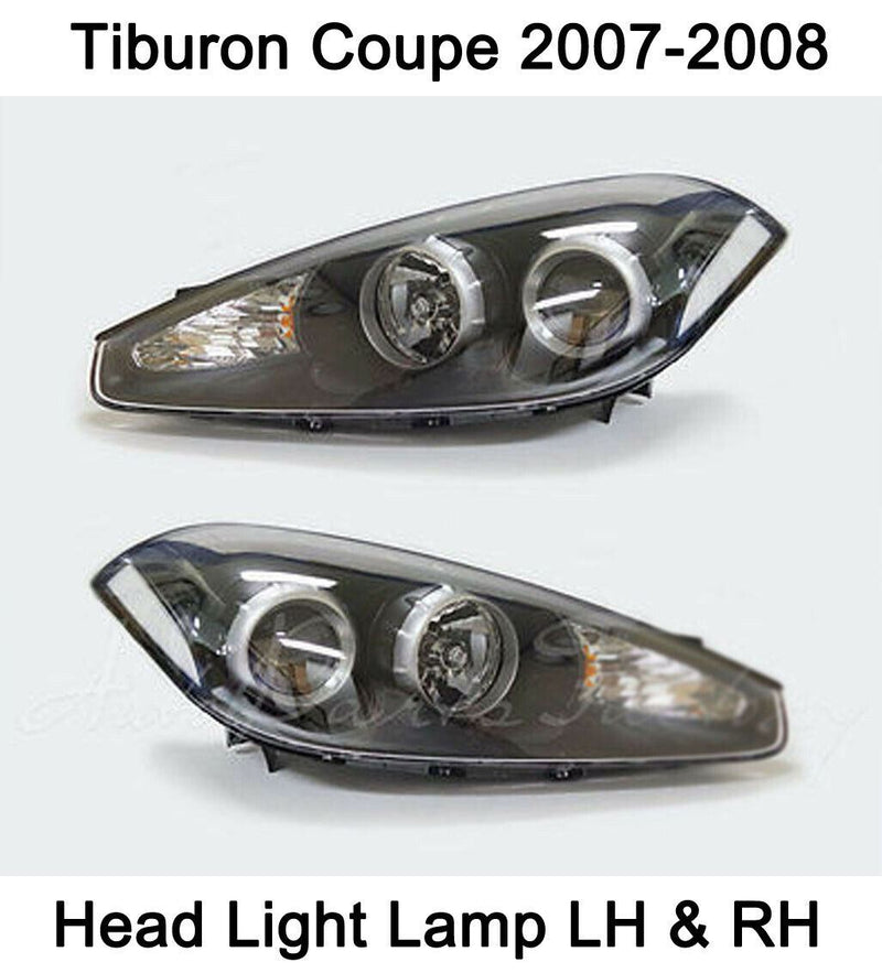 New OEM Head Light Lamp LH & RH Set for Hyundai Tiburon Coupe 07-08