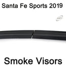 Smoke Window Vent Visors Deflector Rain Guards for Hyundai Santa Fe Sports 2019