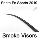 Smoke Window Vent Visors Deflector Rain Guards for Hyundai Santa Fe Sports 2019