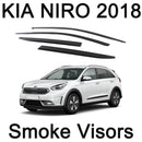 New Smoke Window Vent Visors Deflector Rain Guards for Kia Niro 2017 - 2019