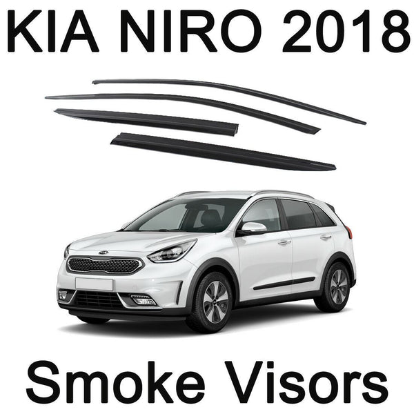 Nuevos protectores de lluvia deflectores de viseras de ventilación de ventana de humo para Kia Niro 2017 - 2019
