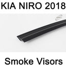 New Smoke Window Vent Visors Deflector Rain Guards for Kia Niro 2017 - 2019