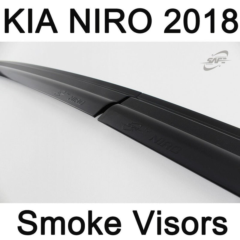 New Smoke Window Vent Visors Deflector Rain Guards for Kia Niro 2017 - 2019