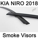 New Smoke Window Vent Visors Deflector Rain Guards for Kia Niro 2017 - 2019