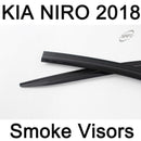 New Smoke Window Vent Visors Deflector Rain Guards for Kia Niro 2017 - 2019