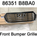 New OEM Front Bumper Radiator Grille 86350B8BA0 for Hyundai Santa Fe 7seat 17-18