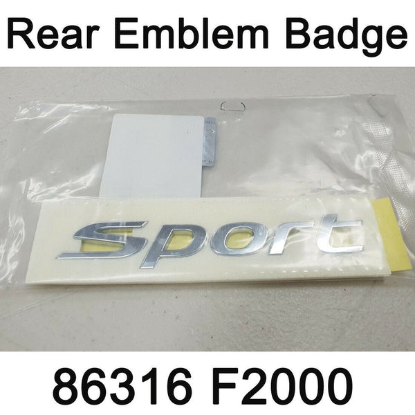 OEM Chrome Sport Lettering Emblem Badge 86316F2000 for HYUNDAI Elantra 17-18