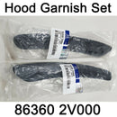 Nuevo OEM Hood Vent Bonnet Garnish Air Duct LH RH Set para Hyundai Veloster 11-17
