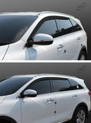 Nuevas viseras de humo Deflector de puerta de ventilación de ventana de protección de lluvia para Kia Sorento 16-19 