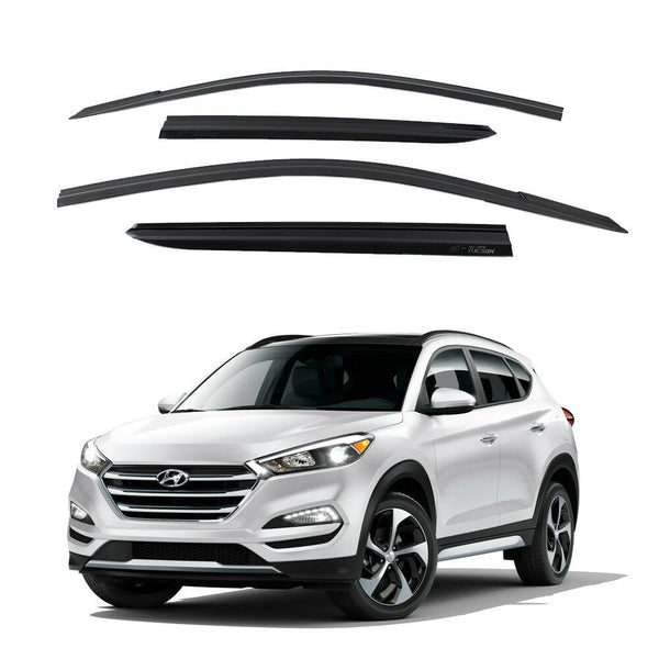 Nuevas viseras de humo Deflector de puerta de ventilación de ventana de protección de lluvia para Hyundai Tucson 16-18 