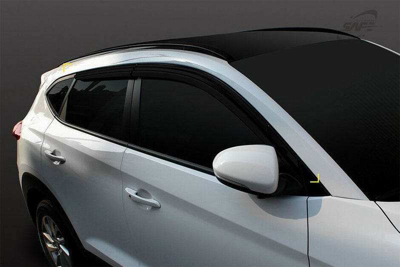 New Smoke Visors Rain Guard Window Vent Door Deflector for Hyundai Tucson 16-18