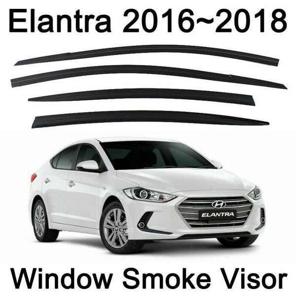 New Smoke Visors Rain Guard Window Vent Door Deflector for Hyundai Elantra 16-18