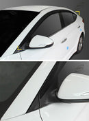 New Smoke Visors Rain Guard Window Vent Door Deflector for Hyundai Elantra 16-18