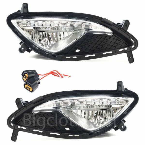 New OEM Fog Lamp Light Cover Connect LH RH set for Hyundai Genesis Coupe 13-17