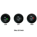 New Universal Fit Car Heated Seat Heater Pads Kit 12V High Low 3Way LED Switch