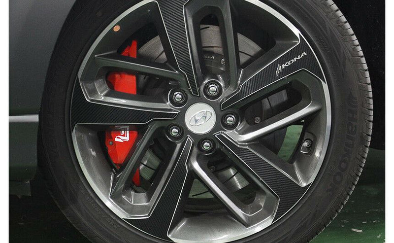 New Interior Carbon Trim Sticker 18" Wheel Point Set for Hyundai Kona 2018~