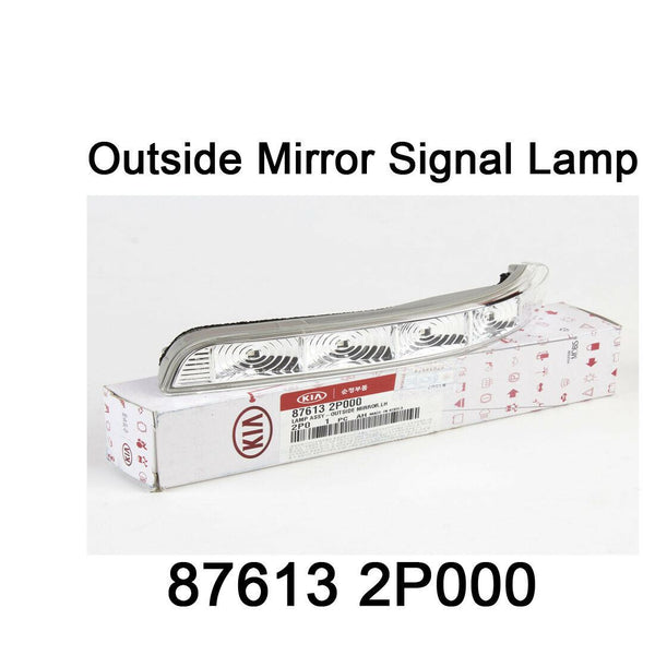 Nueva lámpara de señal de espejo exterior genuina izquierda 87613 2P000 para Kia Sorento 09 - 15