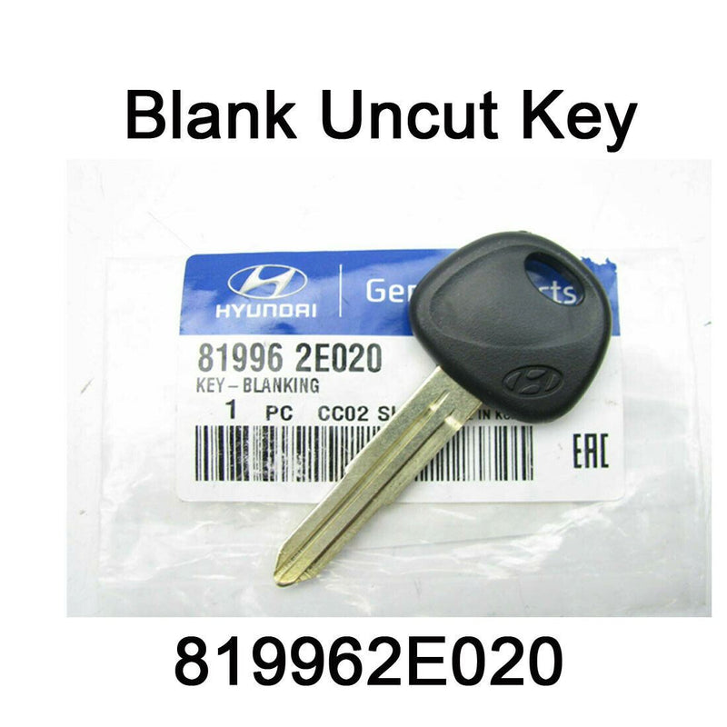 New Oem  Genuine Blank Uncut Key 819962E020 for Hyundai TUCSON 04-08