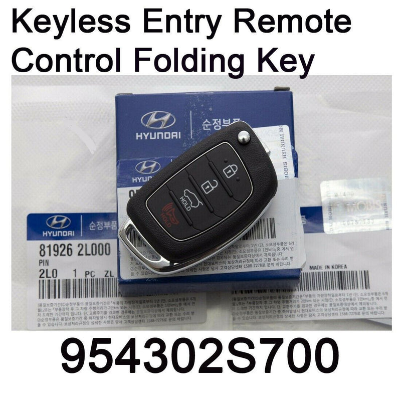 Hyundai Tucson Keyless Entry Remote Control - 954302S700