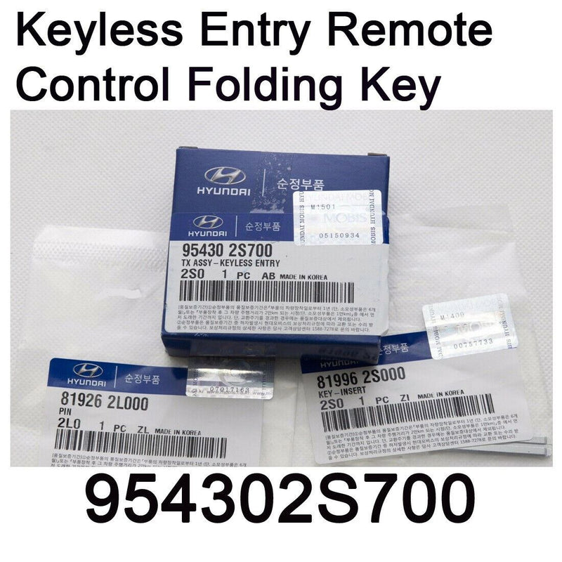 Hyundai Tucson Reomote Control Folding Key - 954302S700