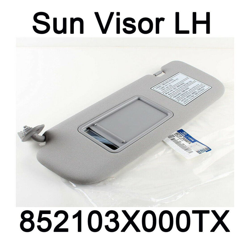 Genuine Sun Visor Driver Left Gray LH 852103X000TX For Hyundai Elantra MD 11-15