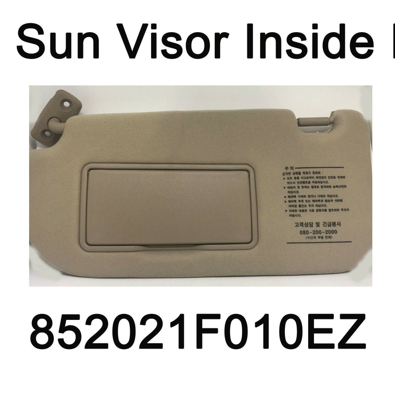 Genuine Sun Visor Inside Left LH Beige Oem 852021F010EZ For KIA Sportage 05-10