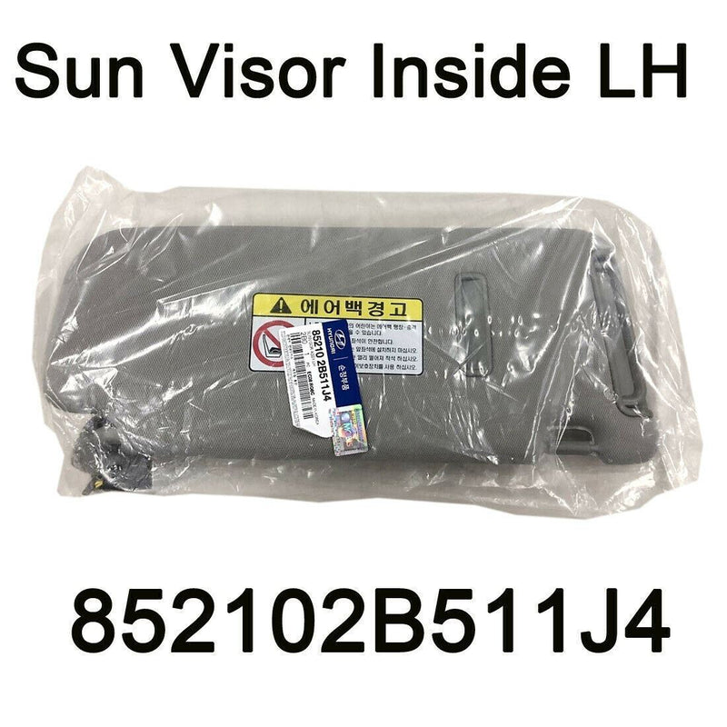 New Genuine Sun Visor Inside LH Gray Oem 852102B511J4 For Hyundai Santa Fe 06-09