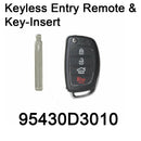 Nuevo control remoto de entrada sin llave genuino y pieza de inserción Oem 95430D3010 para Hyundai Tucson
