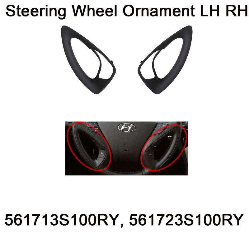 Genuine Steering Wheel Ornament LH RH 561703S100RY For Hyundai i45 Sonata 11-13