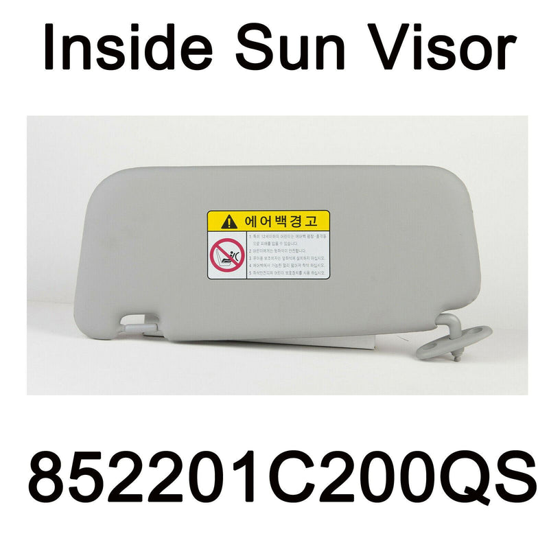Genuine Front Inside Sun Visor RH Oem 852201C200QS For Hyundai Getz Click 02~12