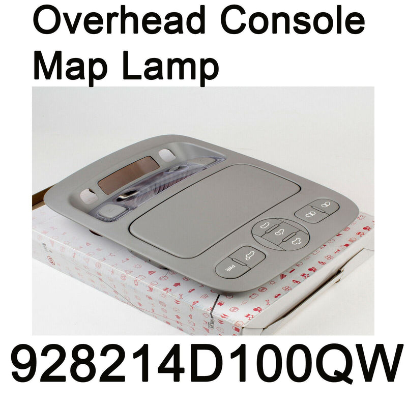Lámpara de mapa de consola superior genuina gris Oem 928214D100QW para Kia Sedona 06-14