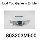 Genuine Hood Top Genesis Emblem Oem 863203M500 For Hyundai Genesis Sedan 09-12