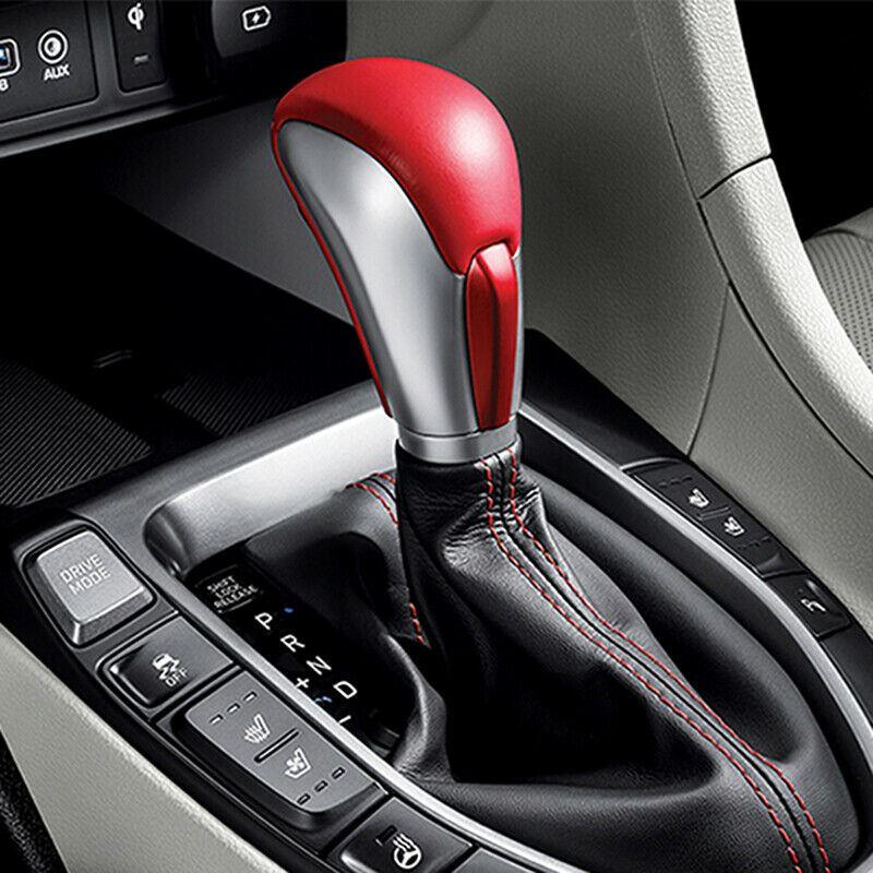 New Hyundai Genuine OEM TUIX Custom Red Gear Knob with Boots for Veloster 2019~