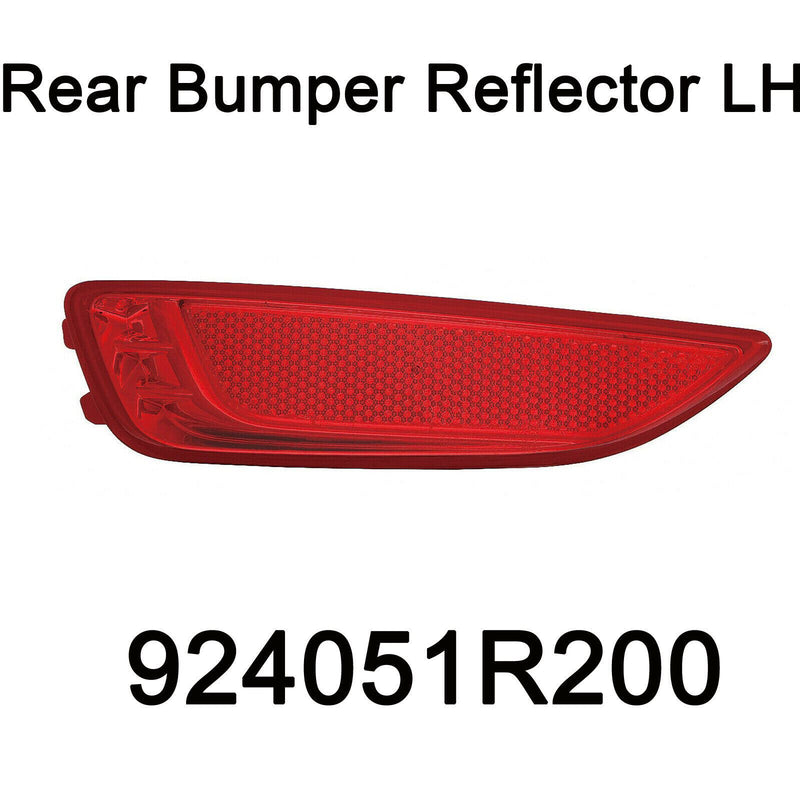 Reflector de parachoques trasero genuino izquierdo LH Oem 924051R200 para Hyundai Accent 11-16