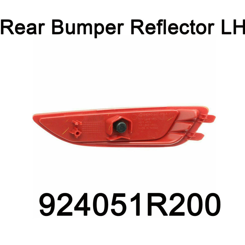 Reflector de parachoques trasero genuino izquierdo LH Oem 924051R200 para Hyundai Accent 11-16