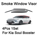 Safe Smoke Window Visor Sun Rain Vent Guard 4 Pcs Set for Kia Soul Booter 2020+