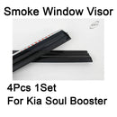 Safe Smoke Window Visor Sun Rain Vent Guard 4 Pcs Set for Kia Soul Booter 2020+