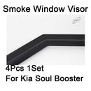 Safe Smoke Window Visor Sun Rain Vent Guard 4 Pcs Set for Kia Soul Booter 2020+
