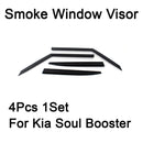 Safe Smoke Window Visor Sun Rain Vent Guard 4 Pcs Set for Kia Soul Booter 2020+