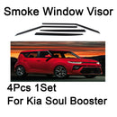 Safe Smoke Window Visor Sun Rain Vent Guard 4 Pcs Set for Kia Soul Booter 2020+