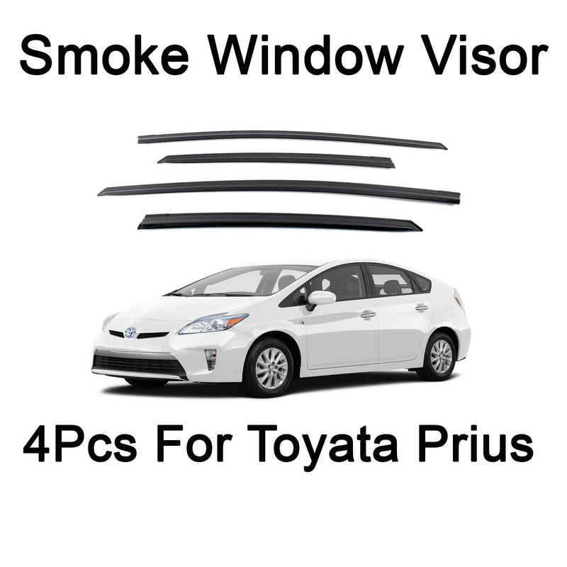 New Safe Smoke Window Visor Sun Rain Vent Guard 4 Pcs Set for Toyota Prius 09~15