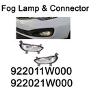 Conector de luz antiniebla original OEM, conector delantero izquierdo y derecho para Kia Rio Sedan 12-15