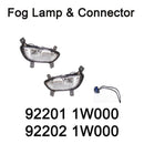 Conector de luz antiniebla original OEM, conector delantero izquierdo y derecho para Kia Rio Sedan 12-15