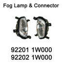 Conector de luz antiniebla original OEM, conector delantero izquierdo y derecho para Kia Rio Sedan 12-15