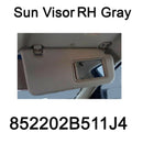 Genuine Sun Visor Inside Right RH Gray 852202B511J4 For Hyundai Santa Fe 06-09